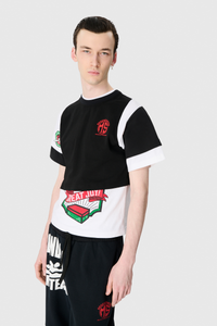 Regenerated Graphic Jersey Layered T-Shi - Multicolore