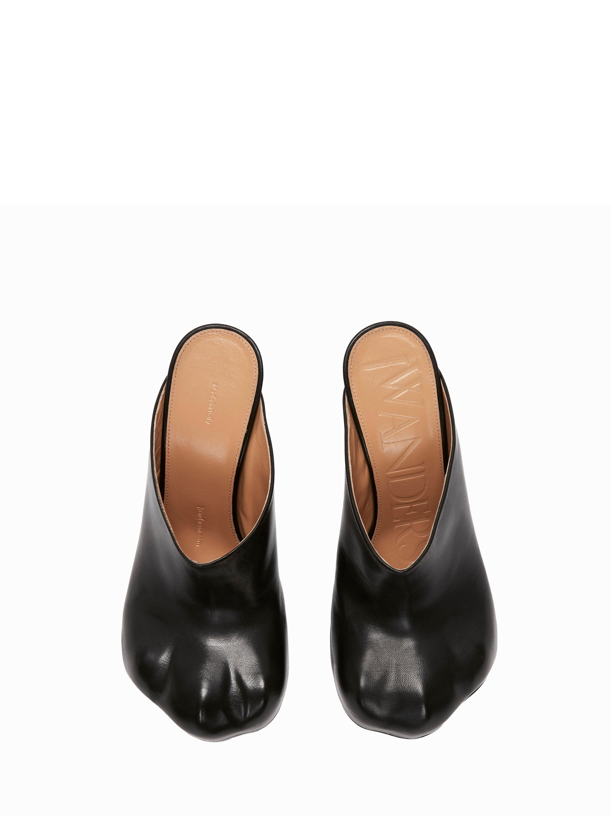 Mules à talons en cuir - Black