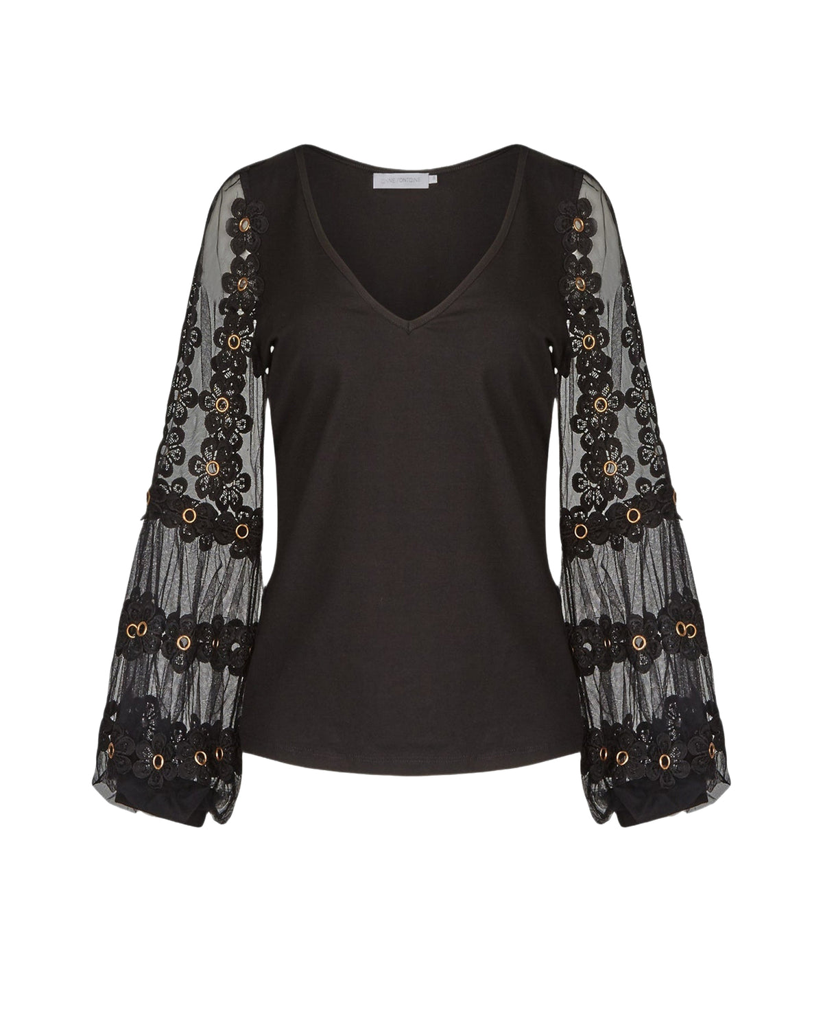 Munira cotton T-shirt - Black