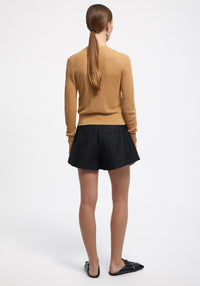 Short Muriel en lin - Black