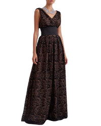 Robe Muse à détails brodés - Black