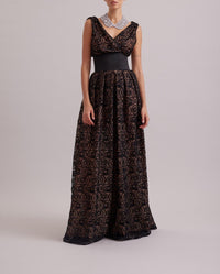 Robe Muse à détails brodés - Black