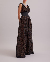 Robe Muse à détails brodés - Black