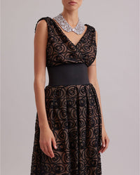 Robe Muse à détails brodés - Black