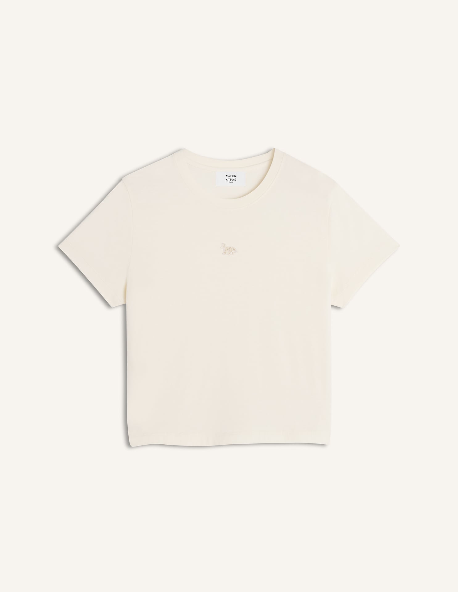 Baby Fox Baby Tee-Shirt - Eggnog