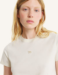 Baby Fox Baby Tee-Shirt - Eggnog