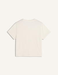 Baby Fox Baby Tee-Shirt - Eggnog