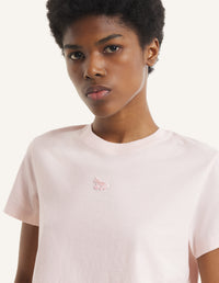 Baby Fox Baby Tee-Shirt - Mauve