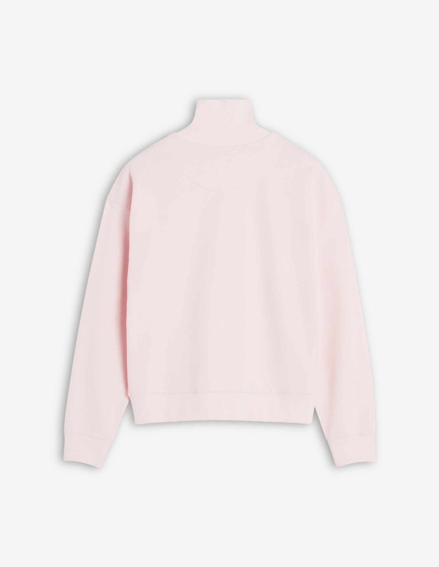 Baby Fox Patch Half Zip Sweatshirt - Rosewater