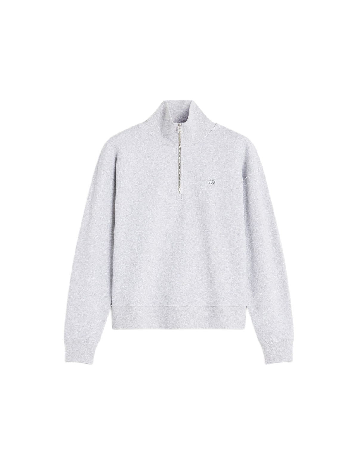 Pull à col zippé Baby Fox - Light Grey