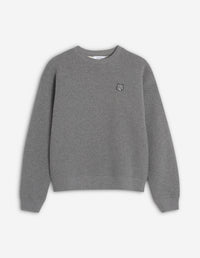 Bold Fox Head Patch Comfort Sweatshirt - Medium Grey Melange
