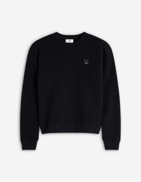 Bold Fox Head Patch Comfort Sweatshirt - Black