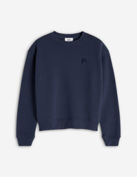 Bold Fox Head Patch Comfort Sweatshirt - Ink Blue