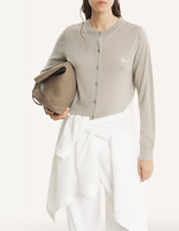Cardigan Baby Fox en laine - Tea Leaf