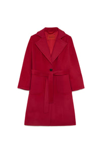Manteau avec ceinture en laine - Persian Red