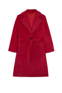 Coat with wool belt - Persian Red