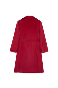 Manteau avec ceinture en laine - Persian Red