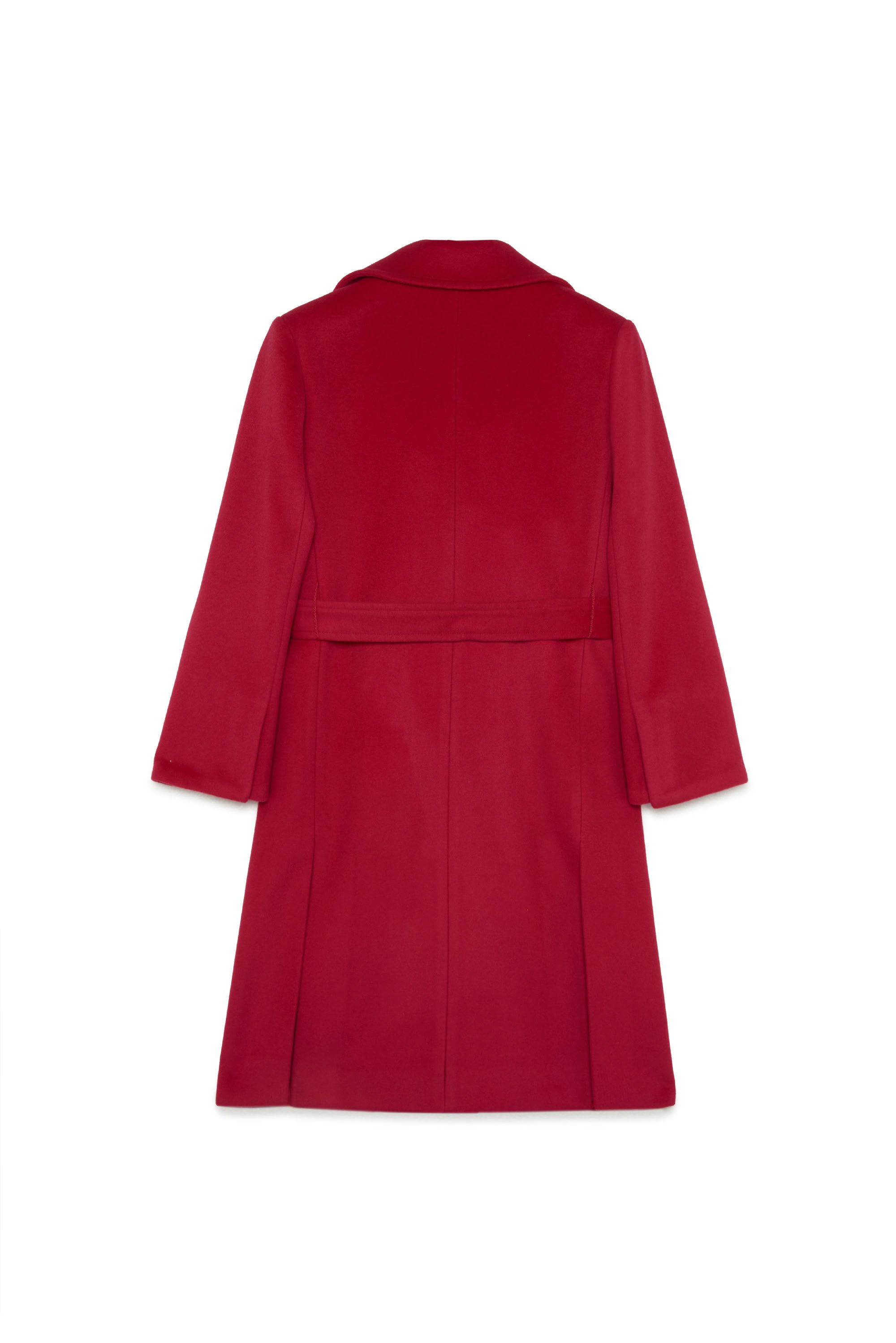 Manteau avec ceinture en laine - Persian Red