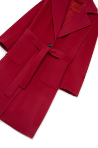 Manteau avec ceinture en laine - Persian Red