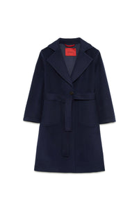 Manteau avec ceinture en laine - Total Eclipse