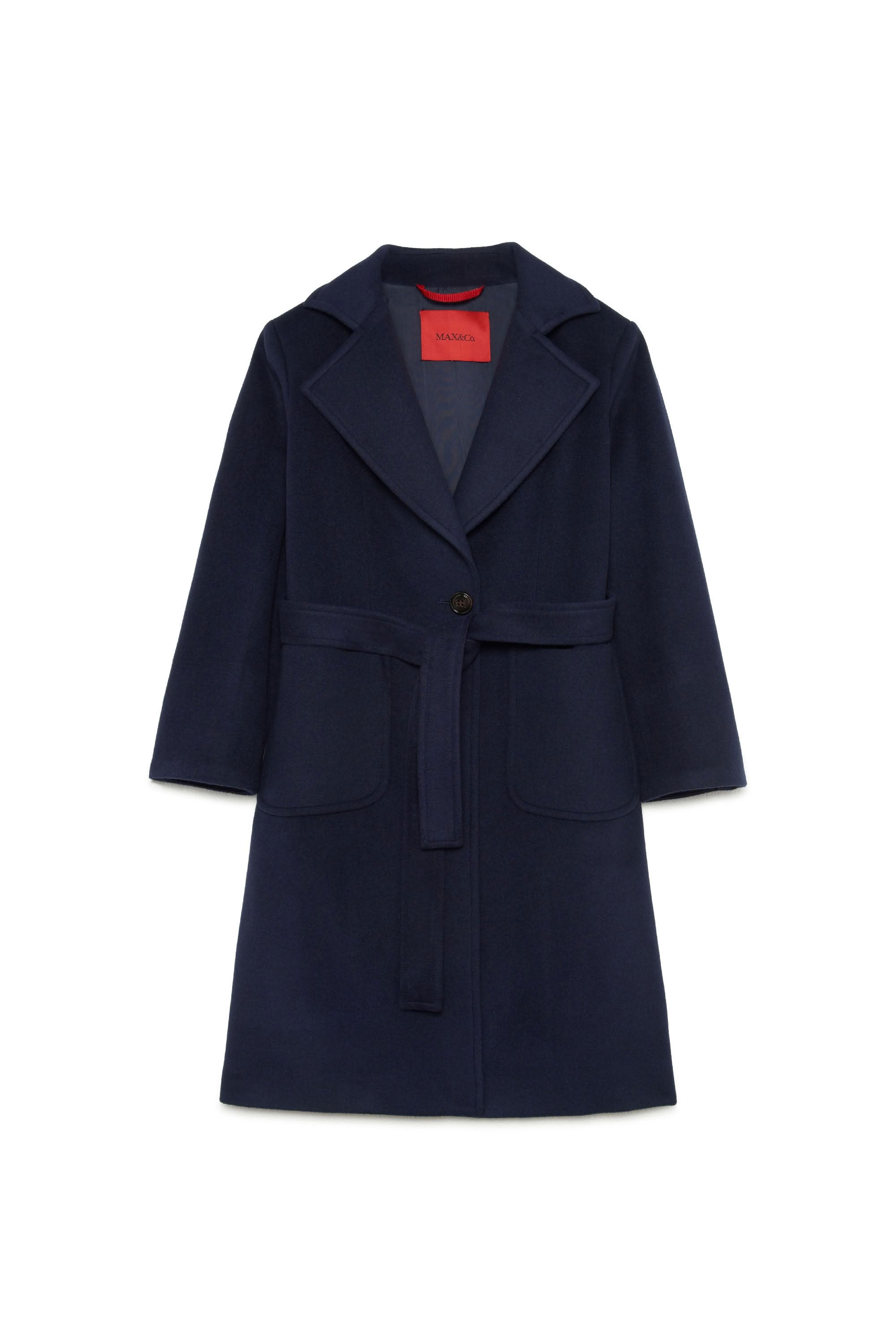 Manteau avec ceinture en laine - Total Eclipse