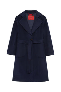 Coat with wool belt - Total Eclipse