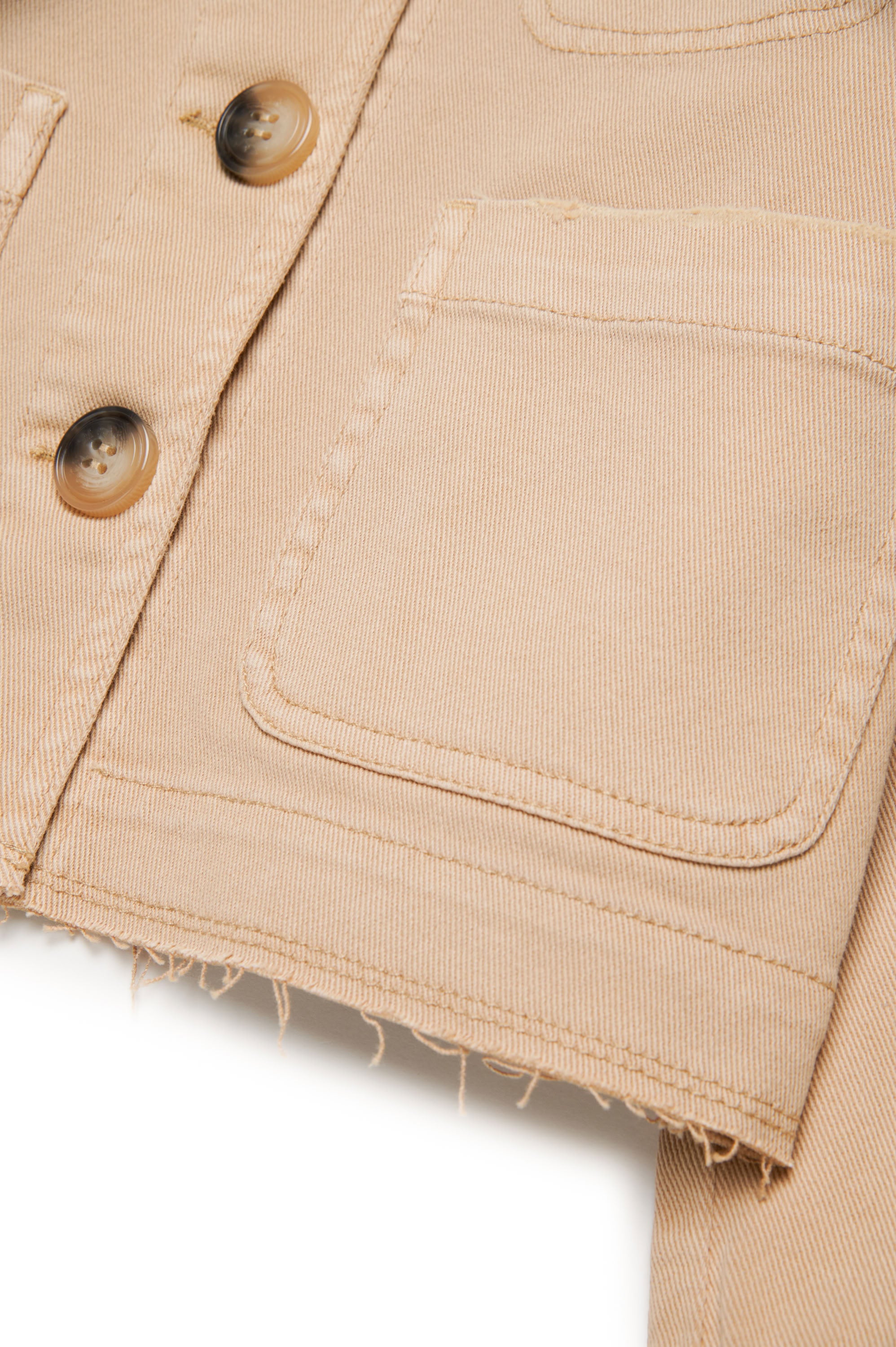 Button front jacket - Sesame