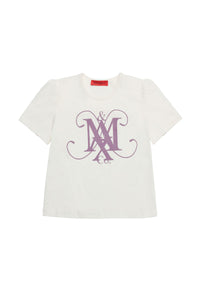Printed T-shirt - Buttercream