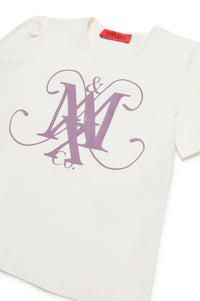 Printed T-shirt - Buttercream