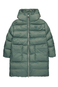 Long hooded down jacket - Laurel Wreath