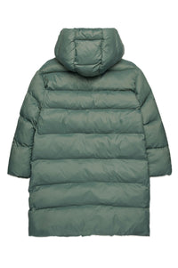Long hooded down jacket - Laurel Wreath