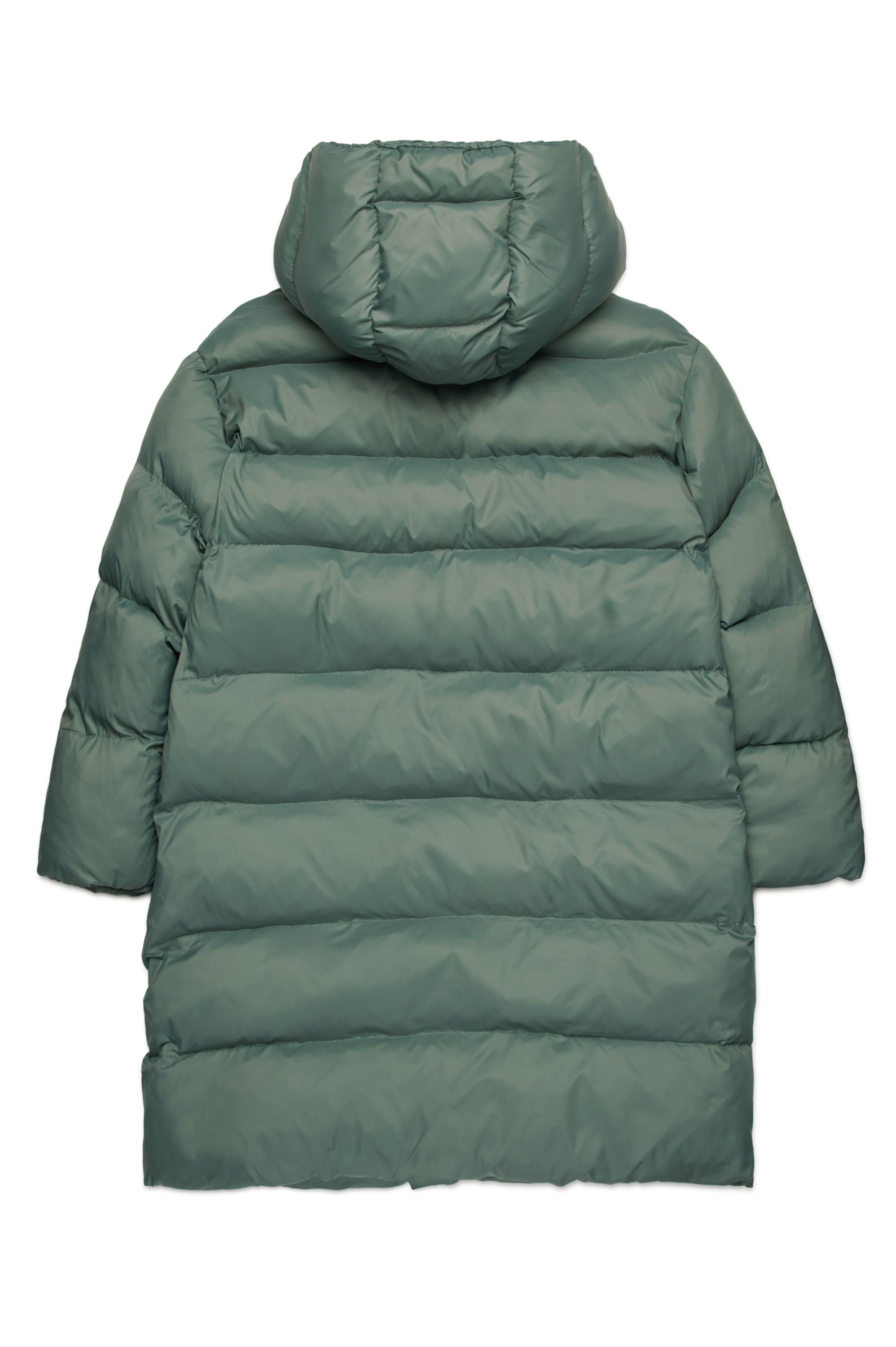 Long hooded down jacket - Laurel Wreath