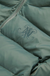 Long hooded down jacket - Laurel Wreath