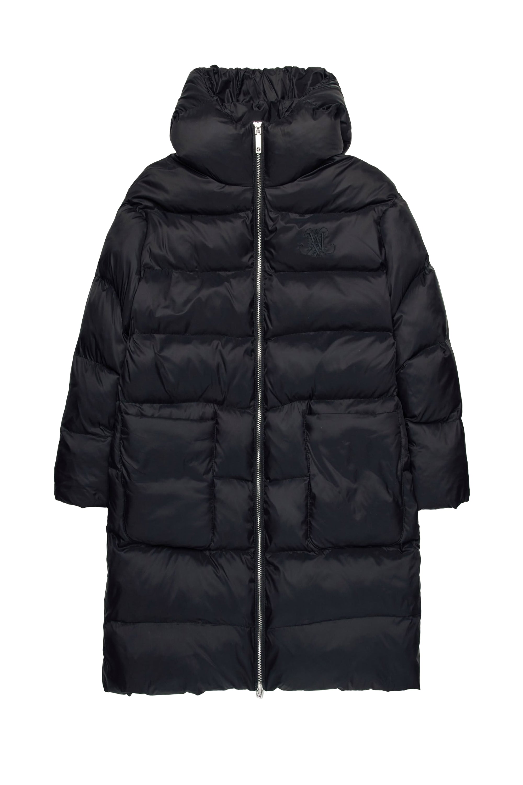 Long hooded jacket - Black