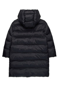 Long hooded jacket - Black