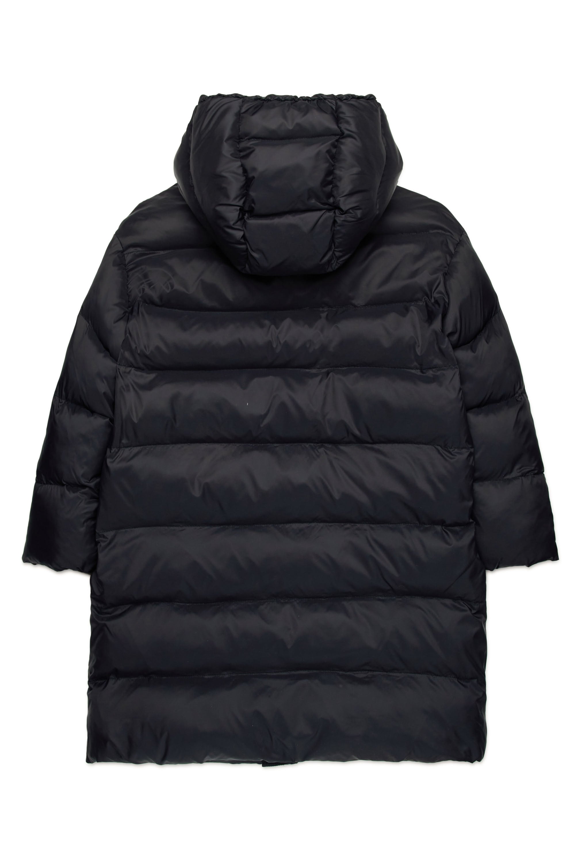 Long hooded jacket - Black