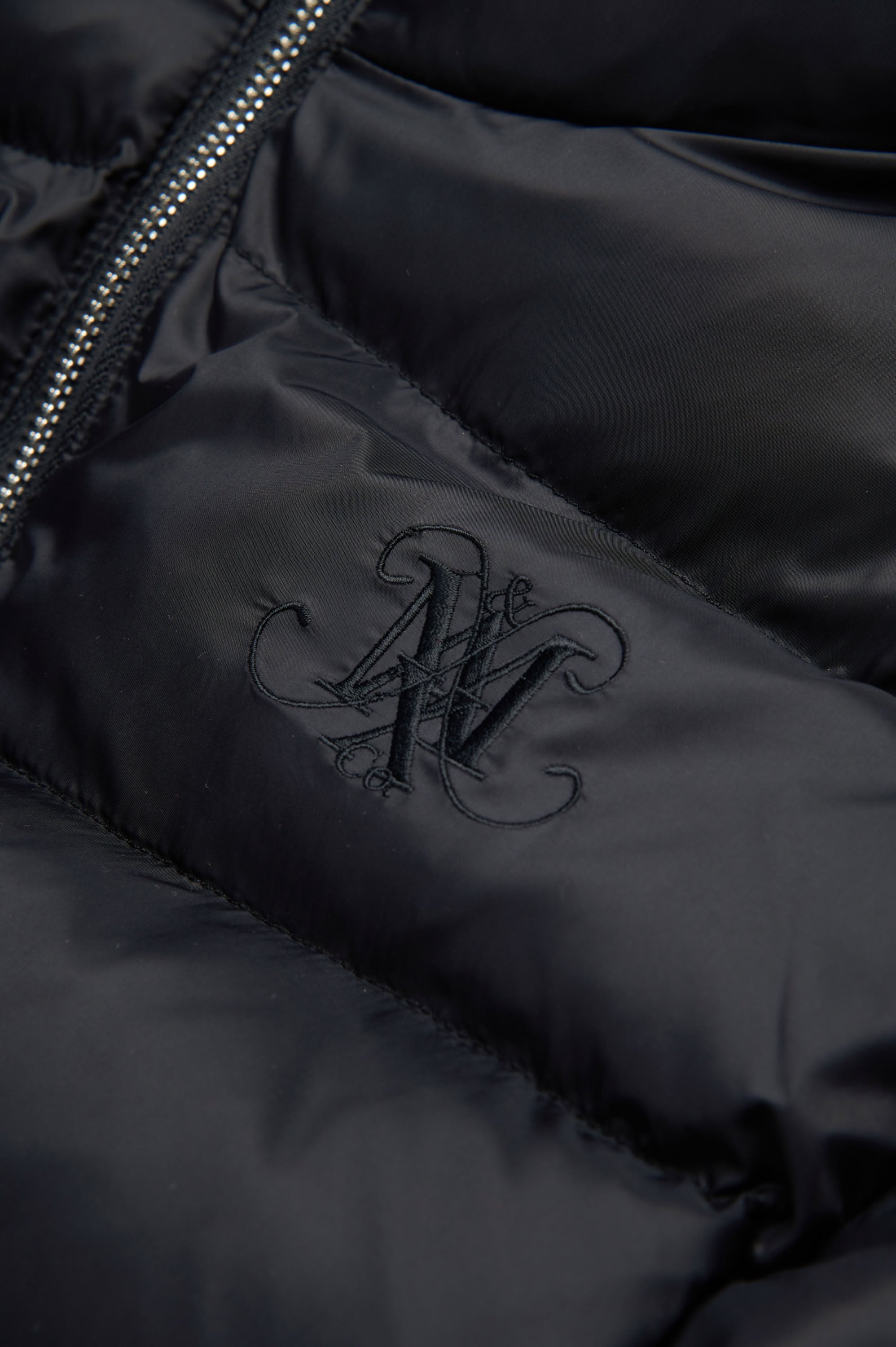 Long hooded jacket - Black