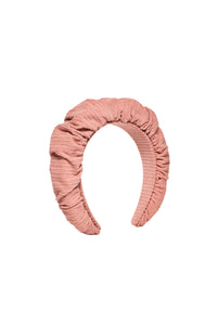 Gathered headband - Silver Pink