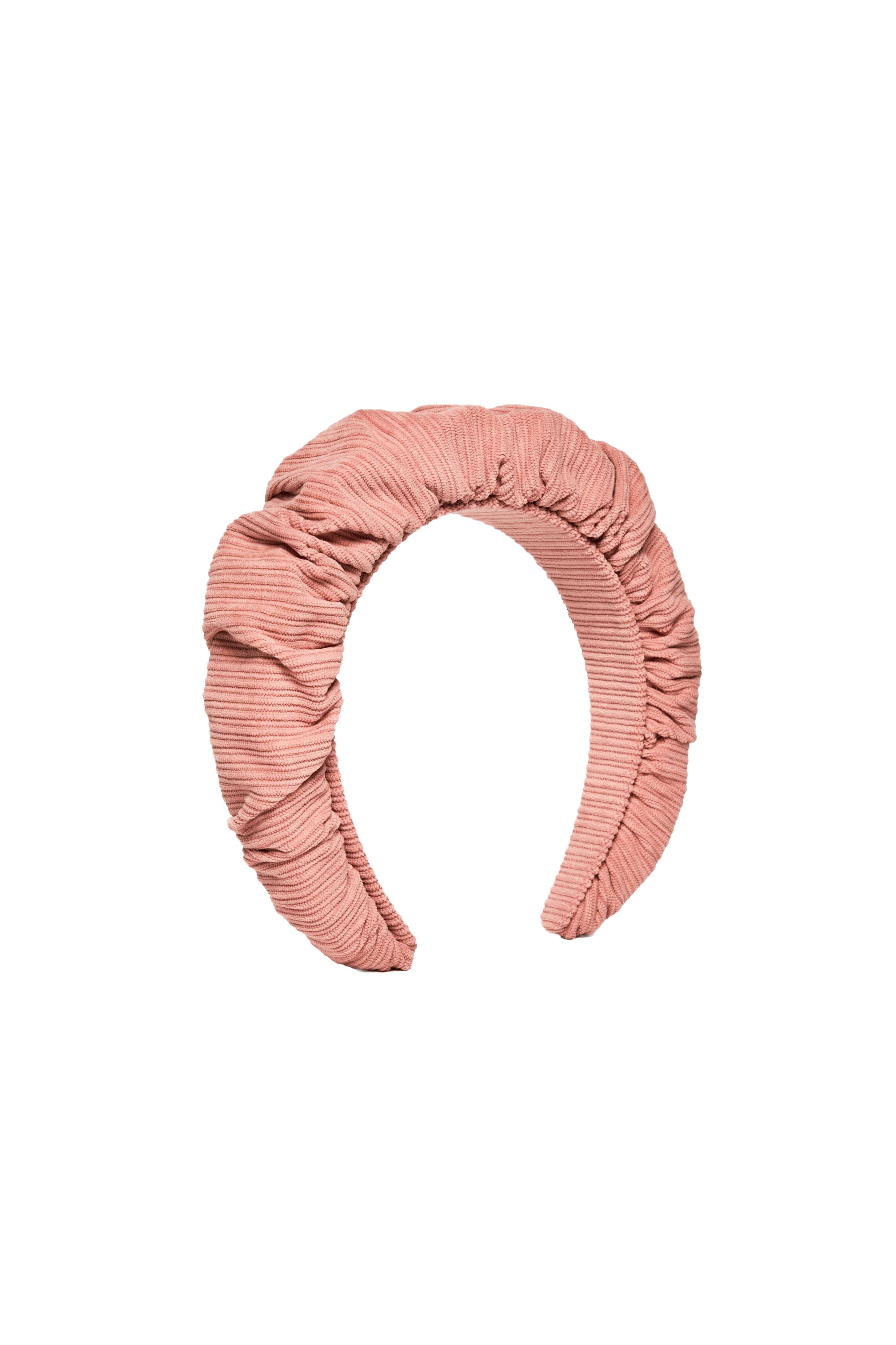 Gathered headband - Silver Pink
