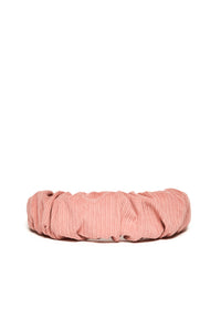 Gathered headband - Silver Pink