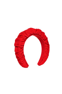 Gathered headband - Goji Berry
