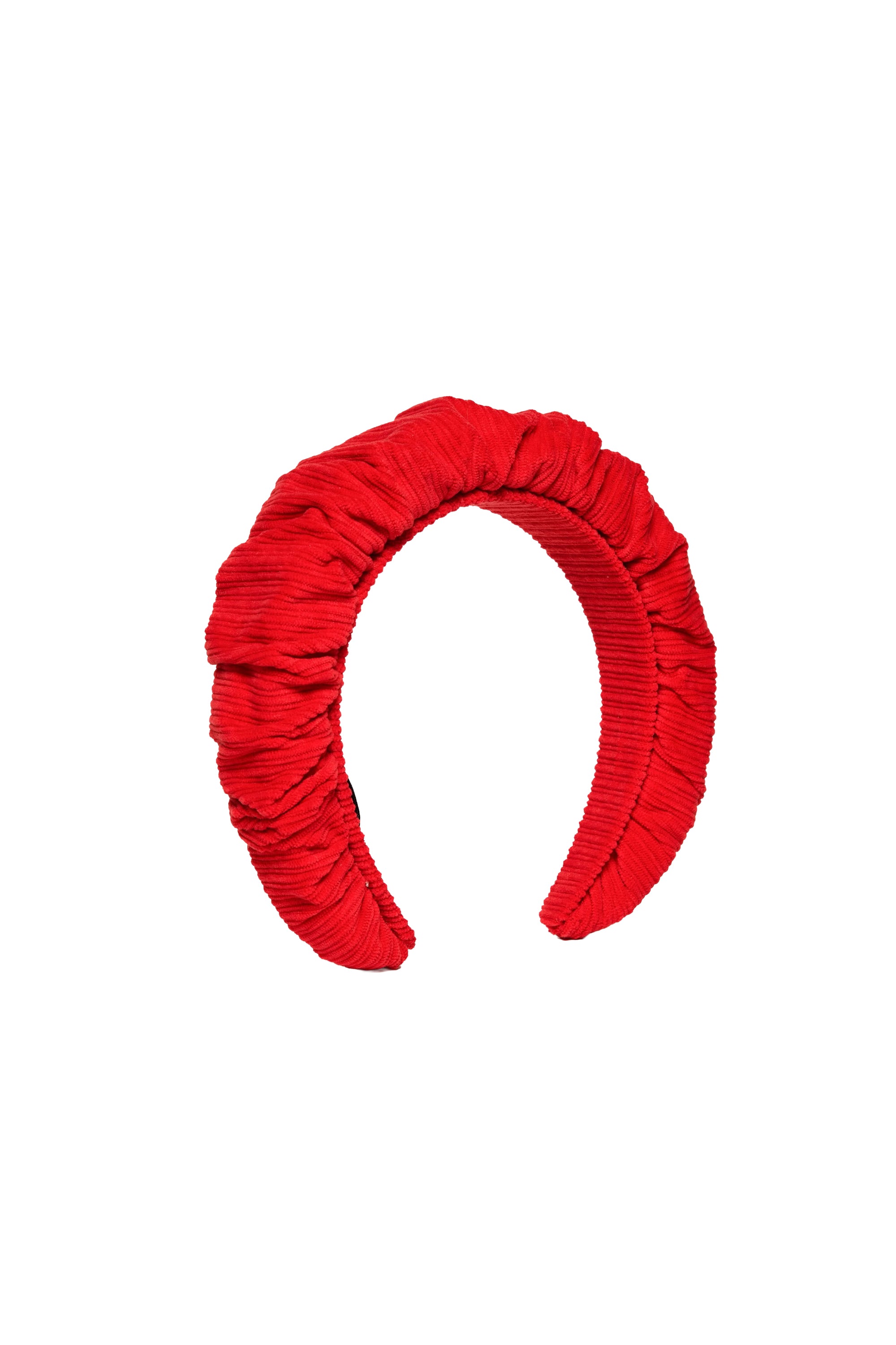 Gathered headband - Goji Berry