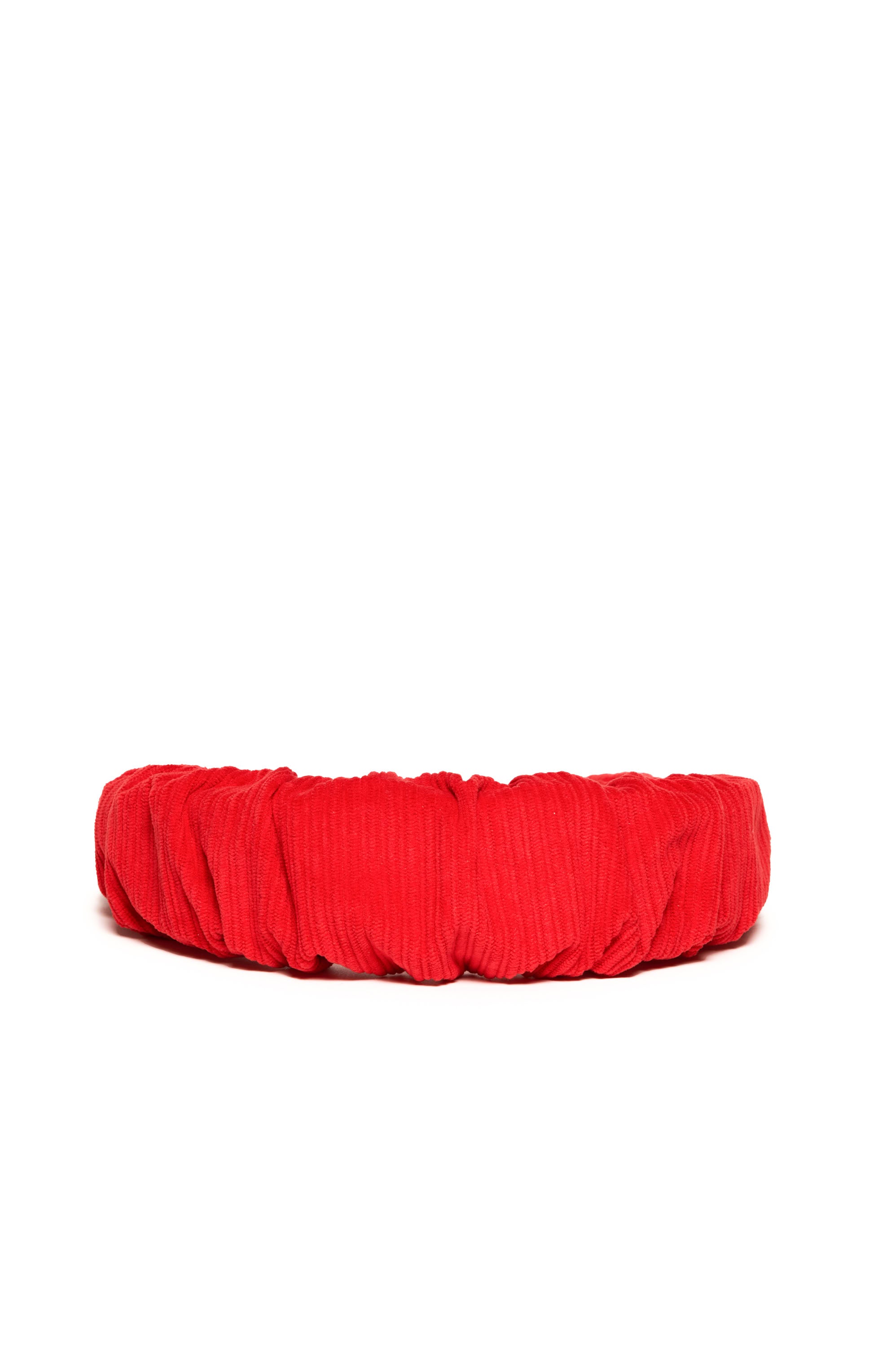 Gathered headband - Goji Berry