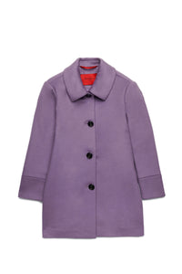 Wool button coat - Grapeade