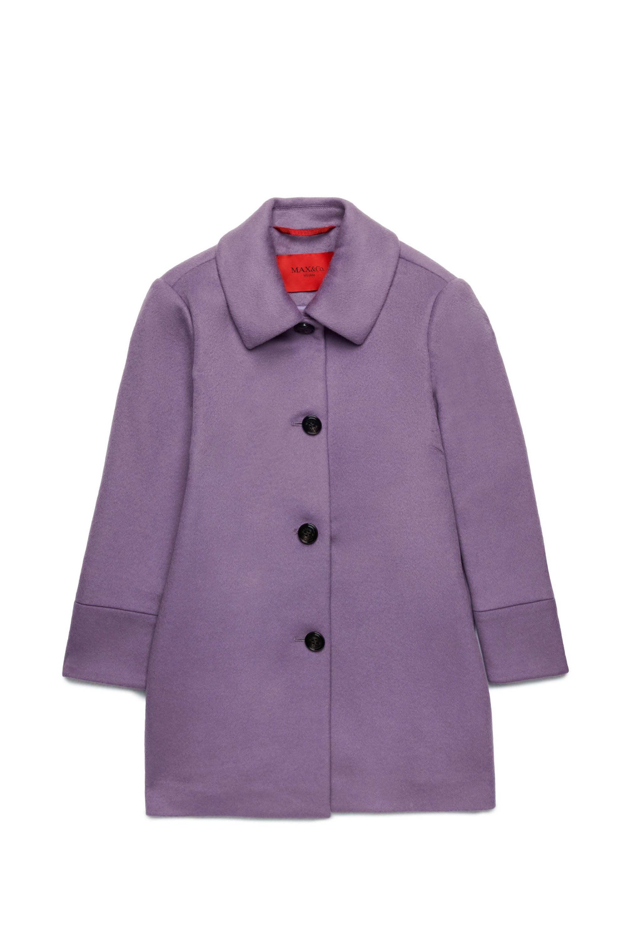 Wool button coat - Grapeade