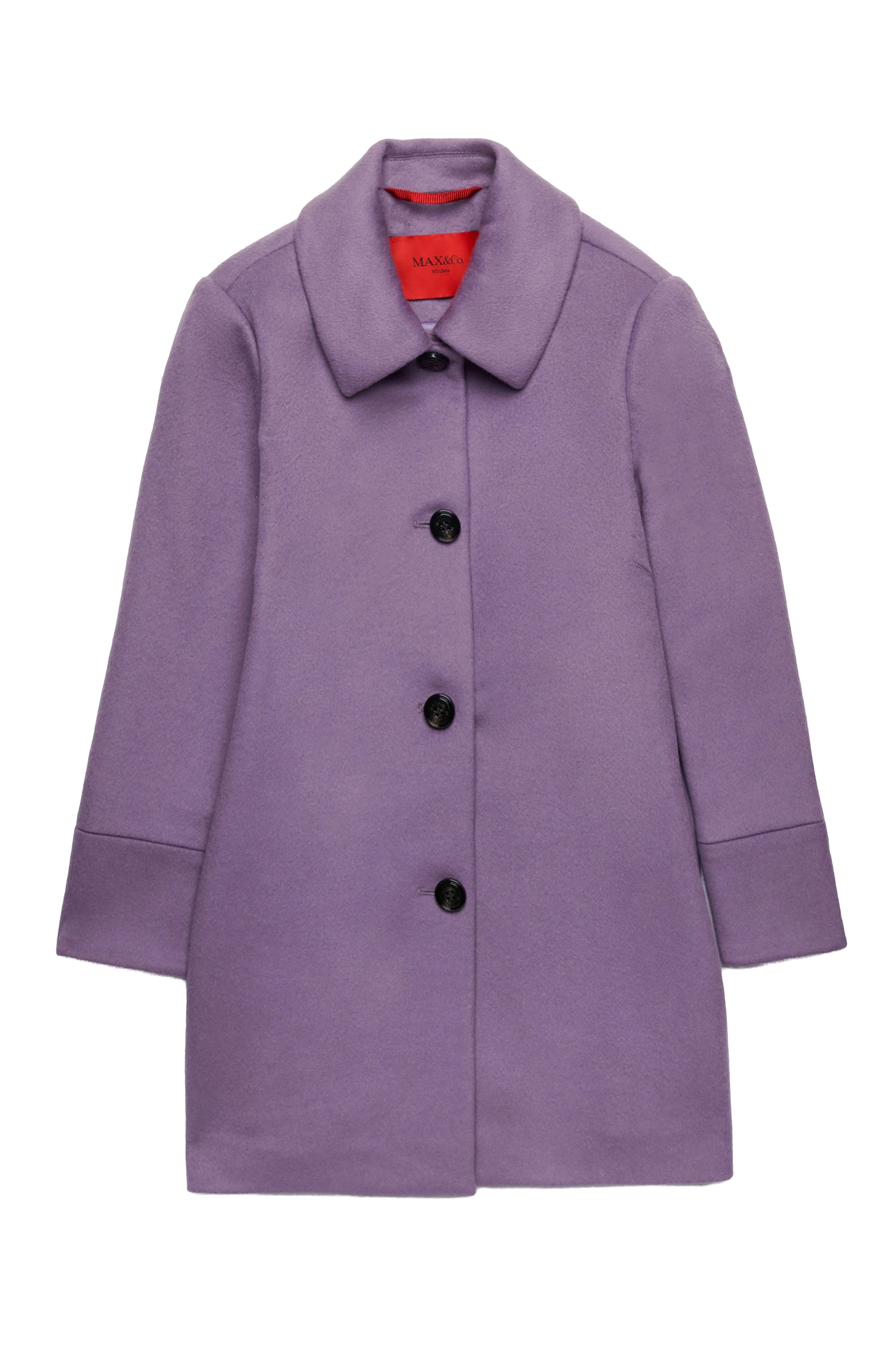 Wool button coat - Grapeade