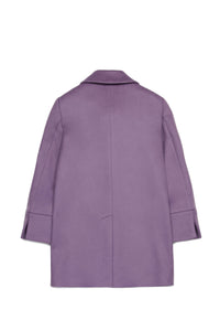 Wool button coat - Grapeade