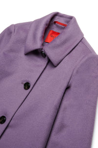 Wool button coat - Grapeade