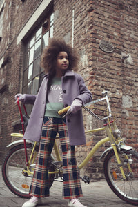 Wool button coat - Grapeade