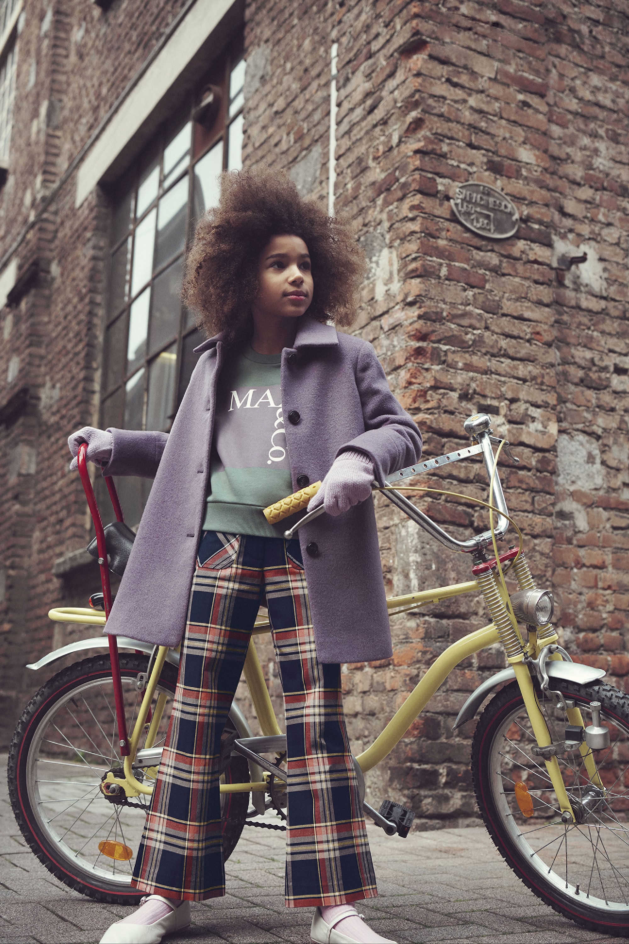 Wool button coat - Grapeade